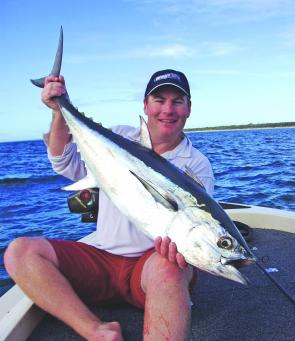 Bigger than average longtail tuna are the target on surface lures in June. It’s often cool but the action can be red hot.